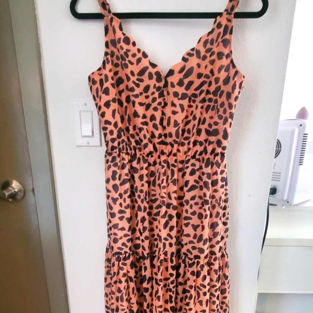 Maxi summer dress..Cheeta print